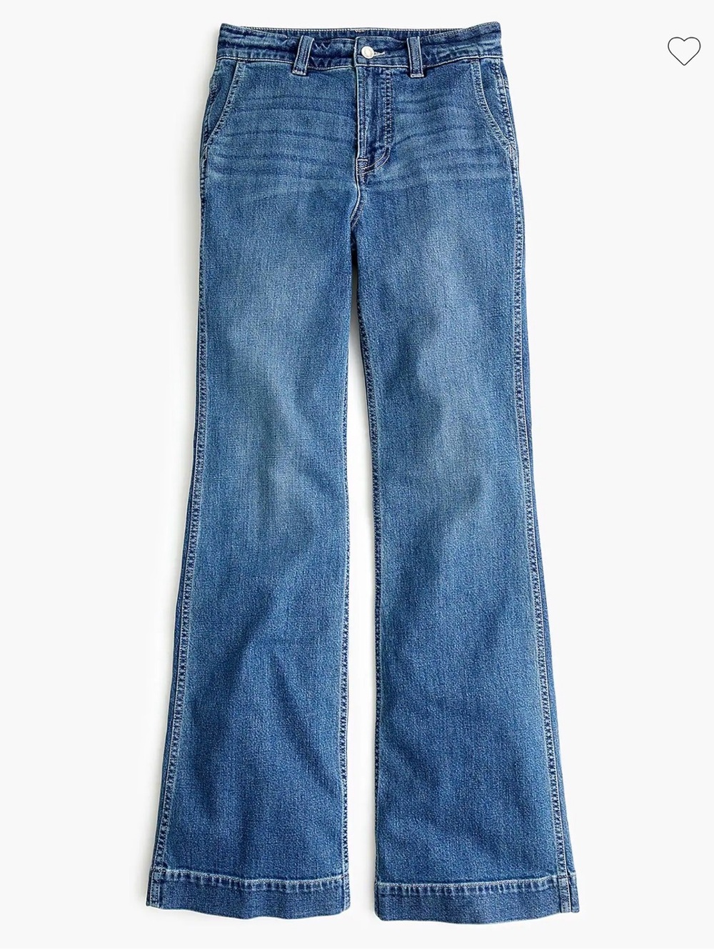 NWT J. Crew Relaxed Wide-Leg Trouser Jean in Light Lagoon Wash Size 30 K5200